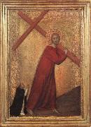 Barna da Siena Christ Bearing the Cross painting